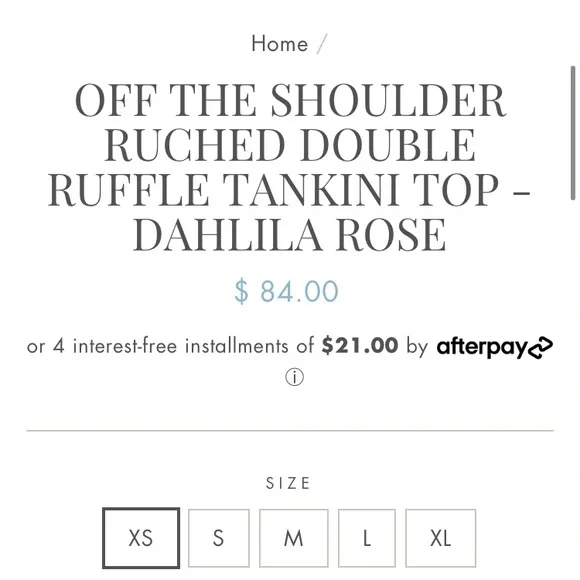 DM fashion Floral off shoulder ruffle Tankini set S - Picture 7 of 11